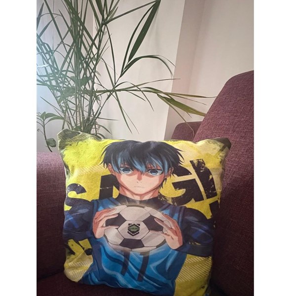 Anime Blue Lock Kare Yastık 