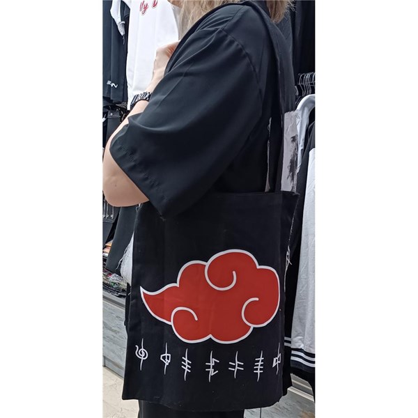 Akatsuki Baskılı Bez Çanta