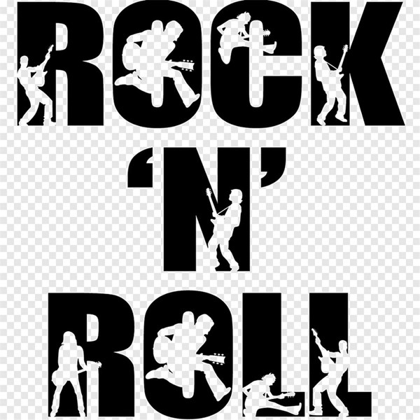 Rock Muzik Tekstil Baskı Set