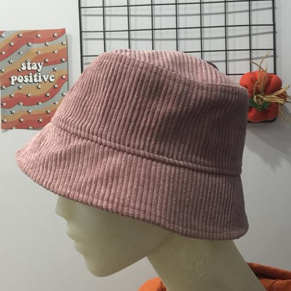 Kadife Bucket Şapka 